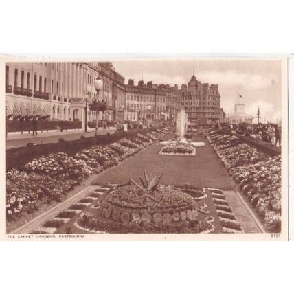 Carpet Gardens Eastbourne Lettercard Page Ephemera VGC