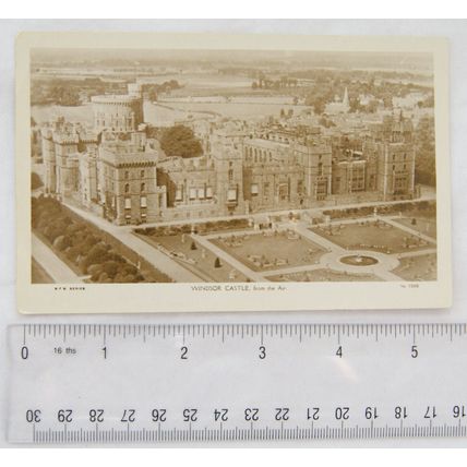 1926 postcard Windsor Castle from the air