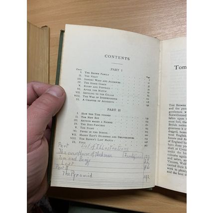1917 THOMAS HUGHES "TOM BROWN'S SCHOOL DAYS" ILLUSTRATED HARDBACK BOOK (P3)