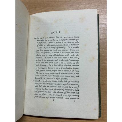 1912 JOHN GALSWORTHY "THE PIGEON" DRAMA PLAY ANTIQUE HARDBACK BOOK (P2)