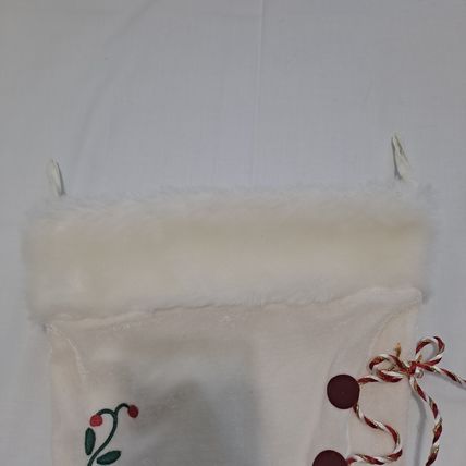 ICE SKATE Shaped CHRISTMAS STOCKING 16" Bag Gift Present Ski Sock