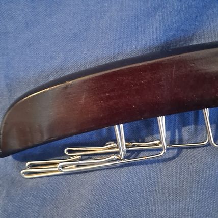 Wood Metal TIE RACK HANGER Necktie BELT Holder Scarf Bag Storage 24 Hook 17"