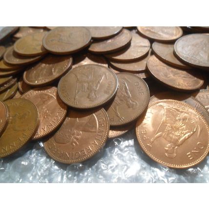 Bulk lot of Elizabeth II pennies -150 coins.