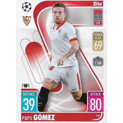 Match Attax UCL/UEL/UECL 2021-22: Sevilla FC, Forward - Gómez (Papu)