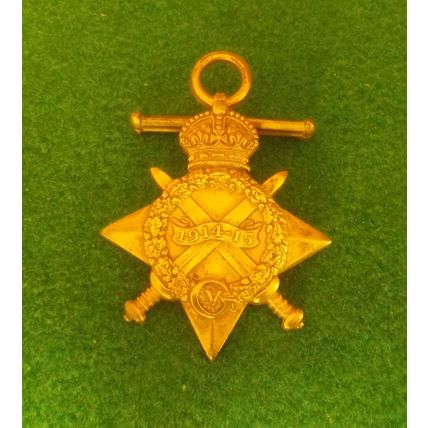 Brass 1914 - 1915 WWI Star Medal - 170655 GA, Keene L.S.R.N.