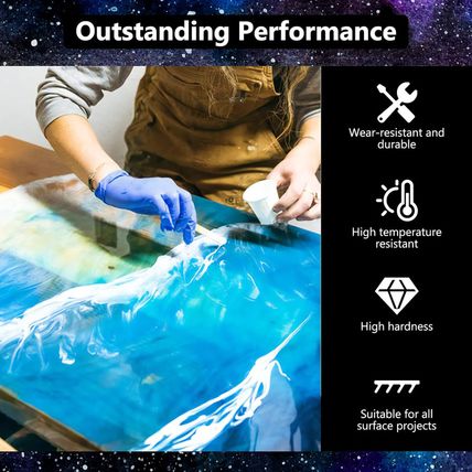 KISREL Crystal Clear Epoxy Resin Kit - No Yellowing, No Bubble Art Resin for Cra