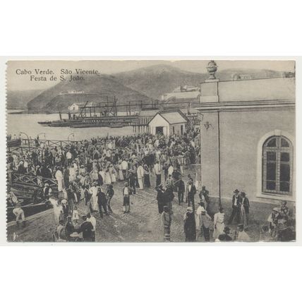 Cape Cabo Verde SAO VICENTE Festa de S Joao Feast of St John early 20th C. RPPC
