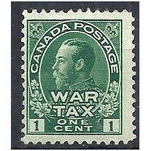 Canada 1915 SG228 1c Green WAR TAX Mounted Mint ..