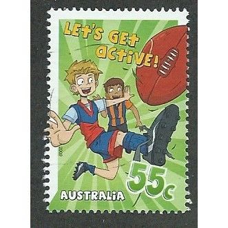 AUS 2009 55c 'LETS GET ACTIVE' FINE USED (EBID34-882)