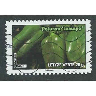 FRA 2012 ( LETTER 20g) 'GREEN VEGETABLES ' FINE USED (EBID41-161)
