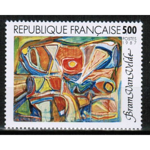 1987 France - Art / Painting by van Velde 5.00fr - Sc# 2038 Mint NH
