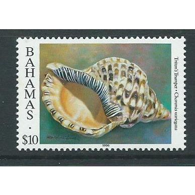 bahamas stamp sg1073 top value $10 sg 1073 shell mnh