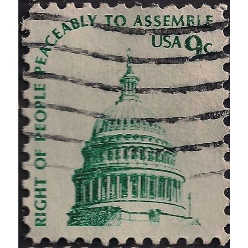 USA, Americana, Capitol Dome, cream 1976, 9c