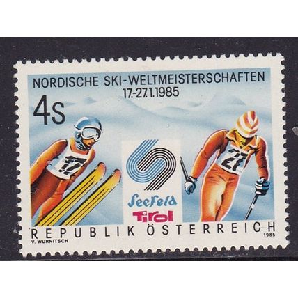 AUSTRIA 1985 WORLD NORDIC SKIING MINT SG2041