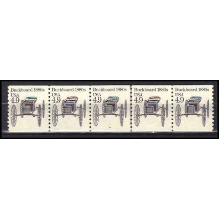 2124 4.9c Buckboard Very Fine MNH Dry Gum PNC 4/5 X0272