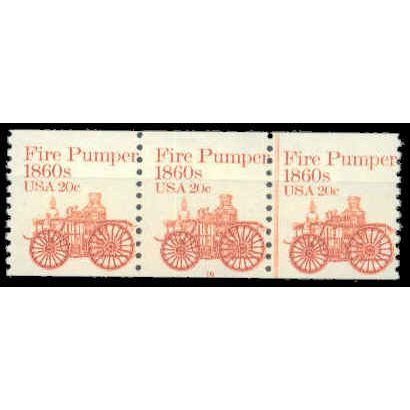 1908 20c Fire Pumper Barely Clears MNH Dry Gum PNC 16/3 G0280