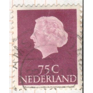 Netherlands 1953 - 75c violet - Queen Juliana - used