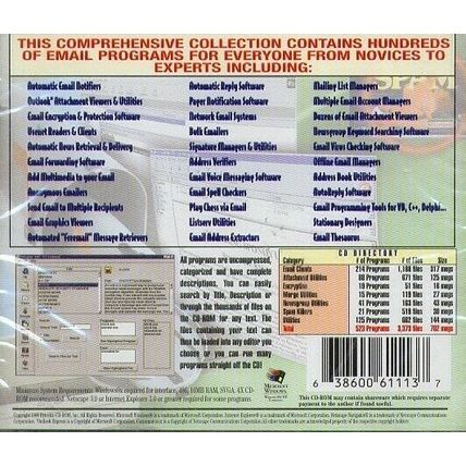 EMAIL Professional 2000 (PC-CD-ROM, 1999) Win 9x/NT - NEW CD in SLEEVE