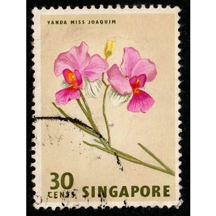 Malaya Singapore 1962 Flower 30c Used Stamp
