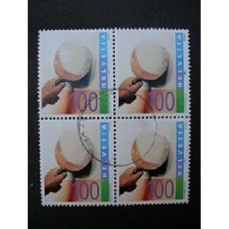 Switzerland 2004 - Traditional Swiss Products - Cheese ( bloc of 4 ) - USED