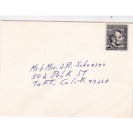 United States 4c Abraham Lincoln cover written VGC