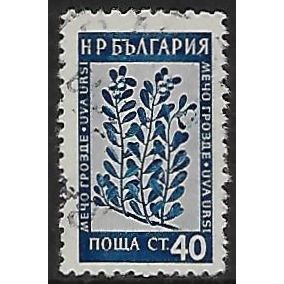 Mi 881: 40 st. deep ultramarine Medicinal Flowers: Bearberry, comb perf. 13¼