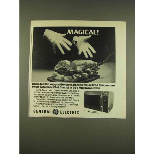 1976 General Electric Microwave Oven Ad - Magical