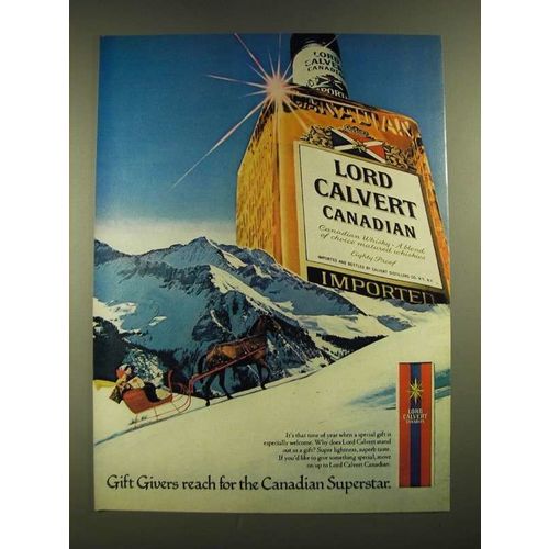 1979 Lord Calvert Canadian Whisky Ad - Gift Givers Reach For