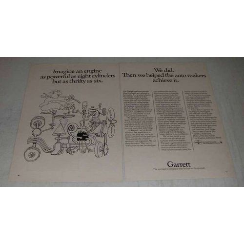 1980 Garrett Corporation Ad - Engine Powerful as Eight