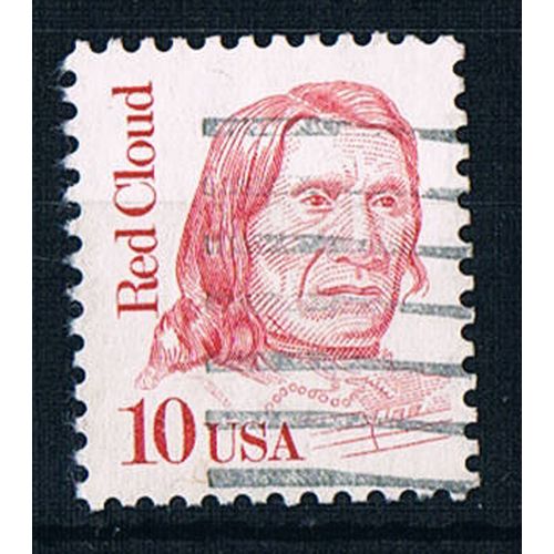 USA 1985 SG2117 usa11 Red Cloud 10c Used Stamp
