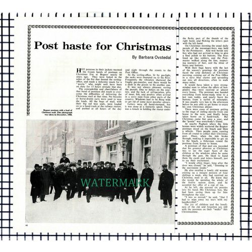 Bognor Sussex Postmen Mail - c.1967 Article / Print