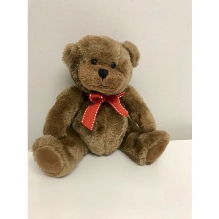 NEW ProFlowers Teddy Bear Toy Plush 8" Stuffed Animal with Red Bow Item# BE1653