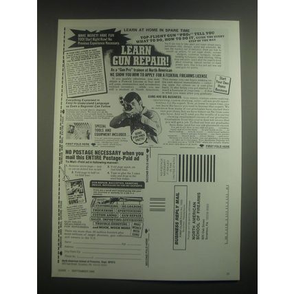 1985 North American School of Firearms Ad - Learn Gun Repair