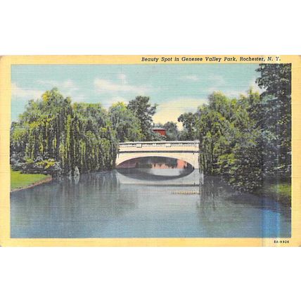 Genesee Valley Park Rochester NY United States Postcard unused VGC