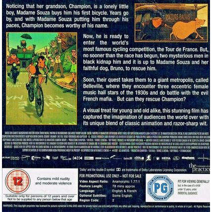 Belleville Rendez Vous DVD Promo The Times Animated Michel Robin Monica Viegas