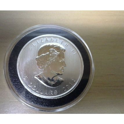 2012 Canada Silver 1 Oz Maple Leaf