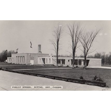 Public School Sutton Ontario Postcard
