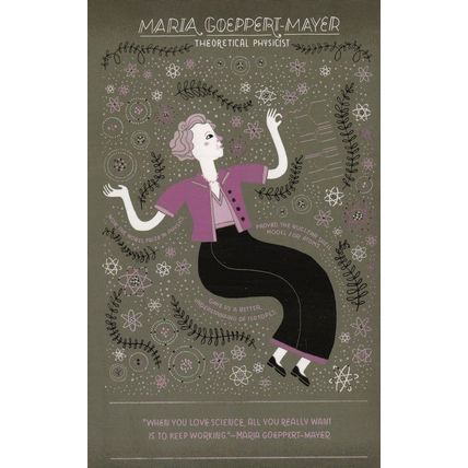 Maria Goeppert Mayer Physics Nuclear Science Nobel Prize Winner Postcard