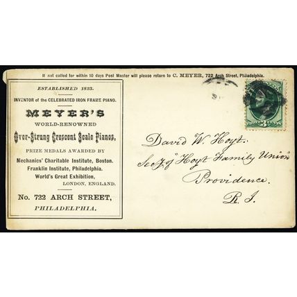 Meyer's Iron Frame Piano Advertising Cover - Stuart Katz