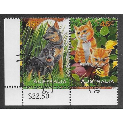 AUS 1996 (SE~TE ) 45c 'PETS' (C.T.O) FINE USED (EBID76-475)