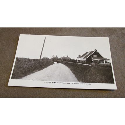 1914 Websters Real Photo Postcard - Walcot Road, Bacton-On-Sea, Cromer - Norfolk