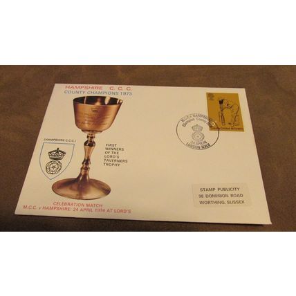1974 GB Cover - Hampshire County Cricket Club CCC - Champions