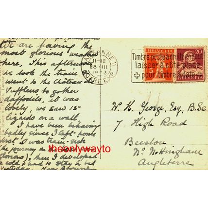 Cathedrale De Lausanne, Portail Des Apotres, Postcard, 1923?