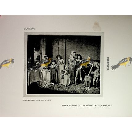 Edmund Burke & Black Monday (Departure For School), Book Illustration, 1910