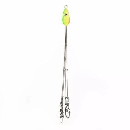 5Pcs 5 Arms Umbrella Rigs Fishing Bass Lures Bait Swivels Hooks Kit UK Seller