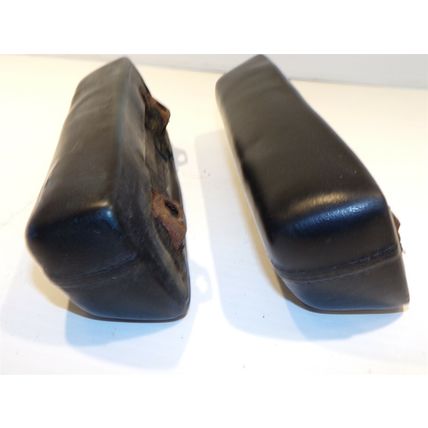 1968 69 70 71 72 Dodge Dart Plymouth Valiant Duster Black Armrest Pair OEM