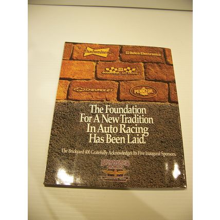 BRICKYARD 400 INAUGURAL RACE PROGRAM AUG 6 1994 INDIANAPOLIS MOTOR SPEEDWAY