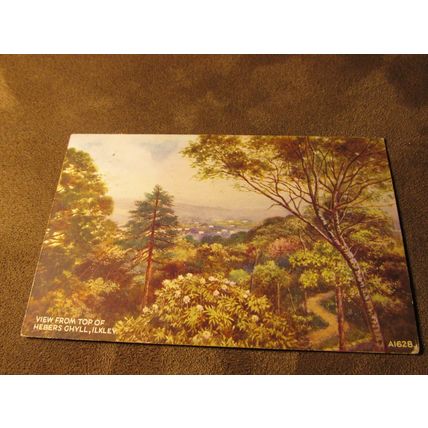 Valentines Postcard, Hebers Ghyll, Ilkley Yorkshire - Artist E.W Trick A1638