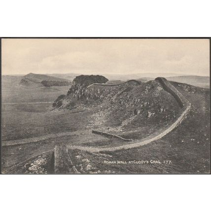 Roman Wall at Cuddy's Crag, Northumberland, c.1905-10 - Gibson & Son Postcard