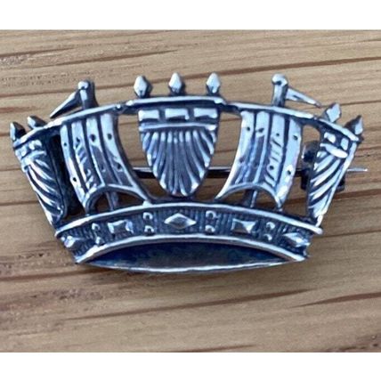 Antique Vintage Edwardian Early 1900-s Ship Sales Design Pin Brooch- Very Rare!